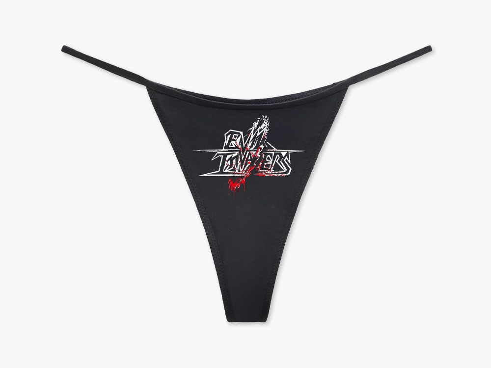 Sawblade logo G-string Black