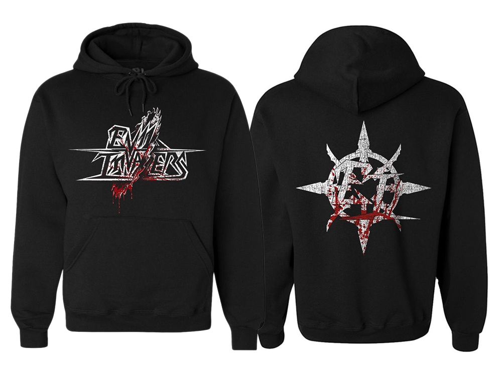 Sawblade logo Black Hoodie