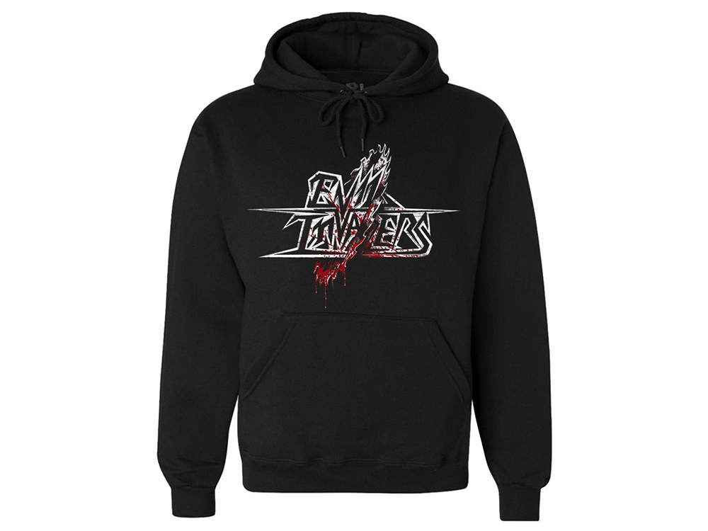 Sawblade logo Black Hoodie