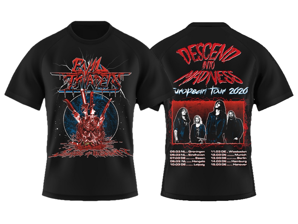Descend Into Madness - 2020 Tour Black T-Shirt