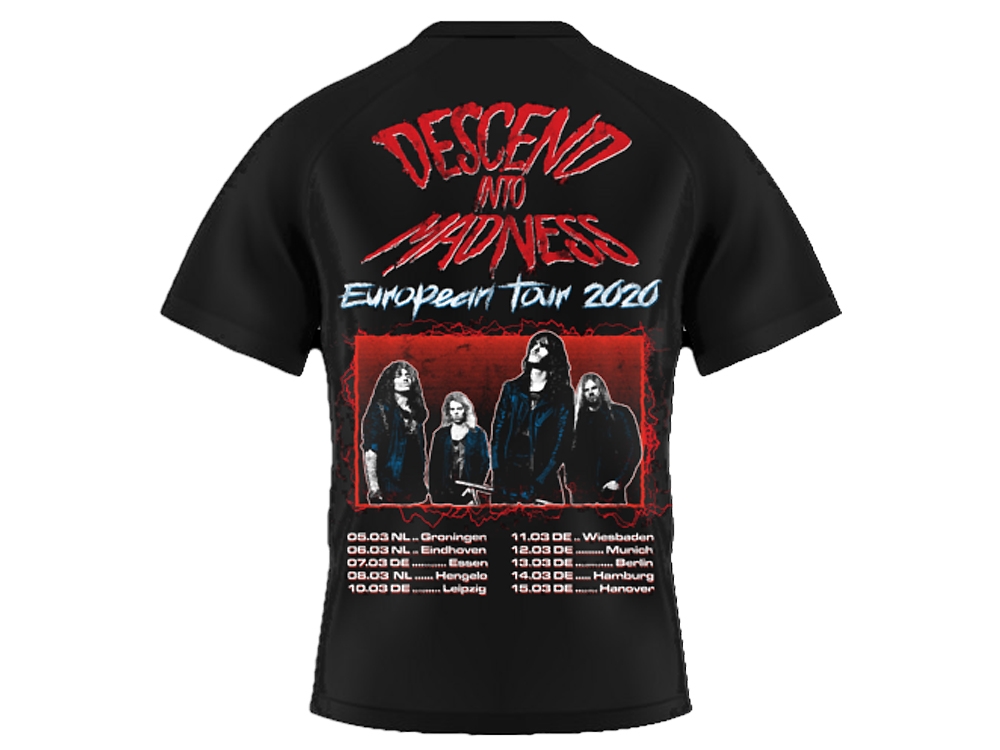 Descend Into Madness - 2020 Tour Black T-Shirt