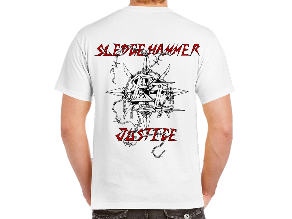 Sledgehammer Justice White T-Shirt