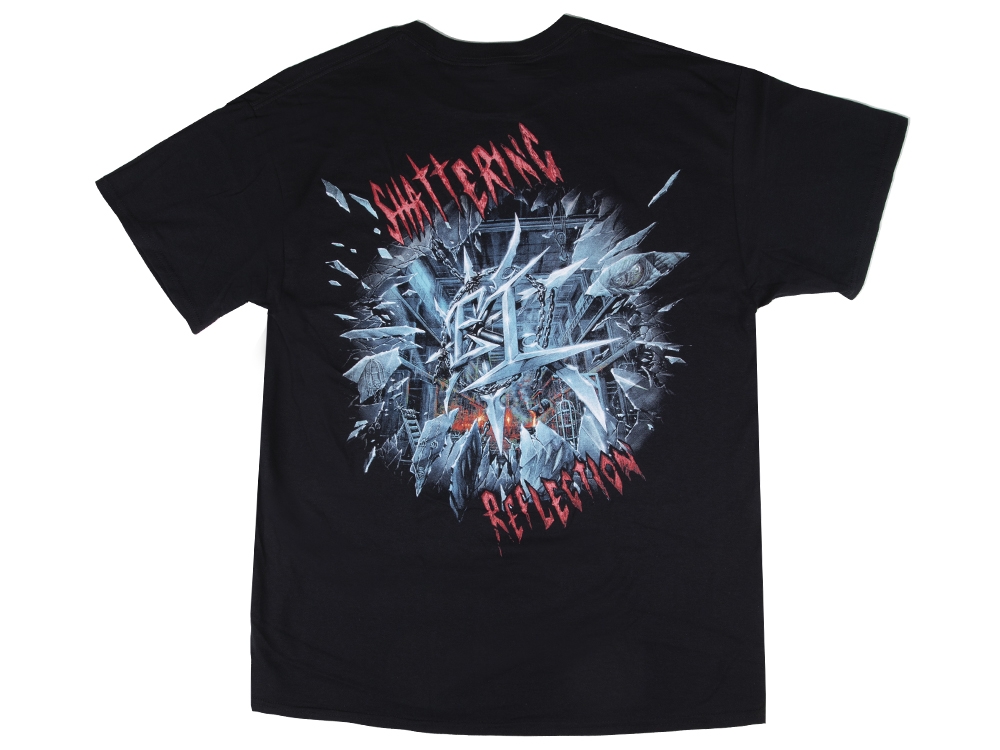 Shattering Reflection Logo Black T-Shirt