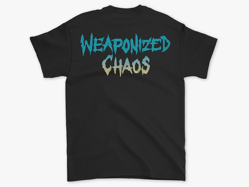Weaponized Chaos Black T-shirt