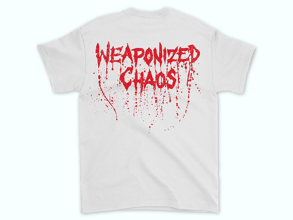 Weaponized Chaos White T-shirt